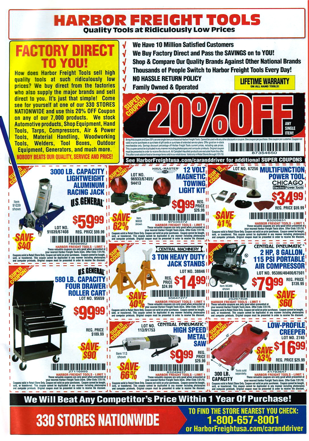 Harbor Freight Coupon Deals from Car and Driver Magazine — DO IT