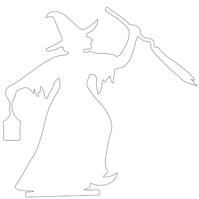 Oversized Halloween Witch Silhouette — DO IT Projects, Plans, and Howtos